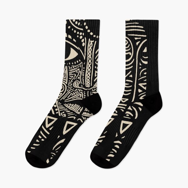 Item preview, Guardian Pick – Tribal Mask, Sacred Pick & Geometric Illustration designed and sold by twosoulsinc.