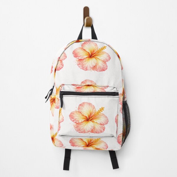 Item preview, Single Summer Coral Hibiscus | Watercolor Tropical Floral Art | Botanical Flower Illustration designed and sold by Nolmo.