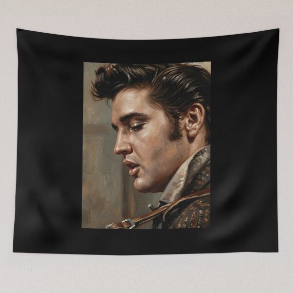 Item preview, Elvis Presley Oil Painting designed and sold by maretsad.
