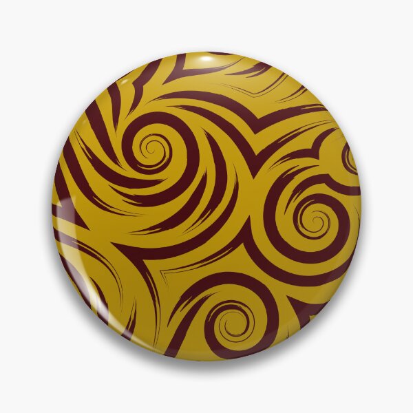 Item preview, Mustard Gold Tribal Swirl Wave Pattern designed and sold by ​Jyoti Digital Artist.