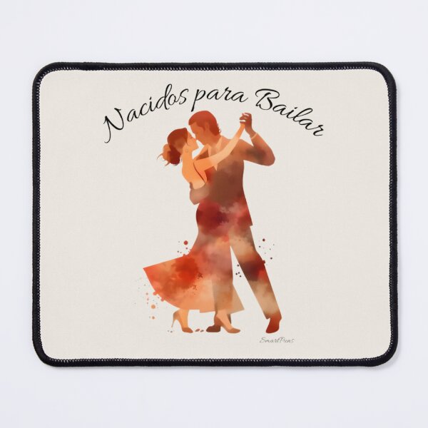 Item preview, Nacidos para Bailar – Elegant Salsa Dance Couple Watercolor Illustration, Passionate Latin Dancers Silhouette, Romantic Ballroom Tango Art Sticker designed and sold by SmartPuns.