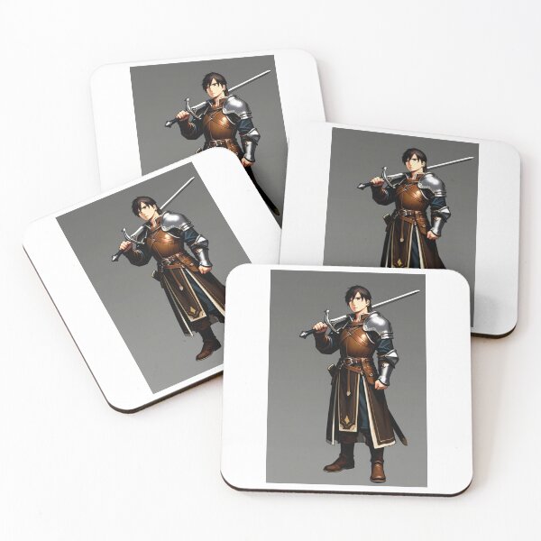 Item preview, Fantasy - Role-Playing Game Character, Medieval Hero in Leather Armor designed and sold by AnimeShin.