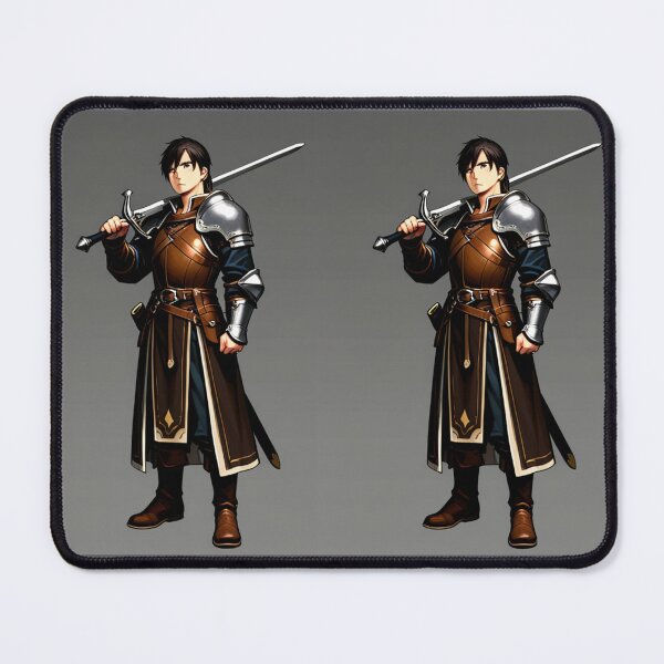 Item preview, Fantasy - Role-Playing Game Character, Medieval Hero in Leather Armor designed and sold by AnimeShin.