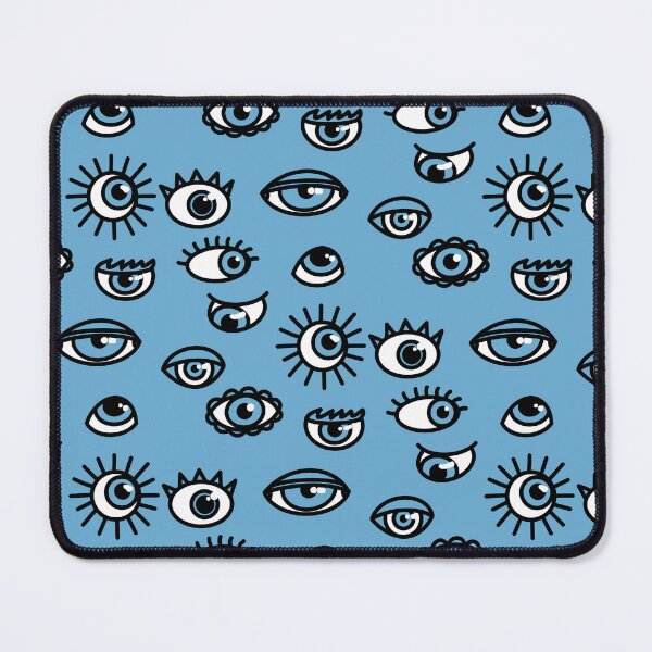 Item preview, Eyes Pattern - Blue Background designed and sold by Heather H Designs .
