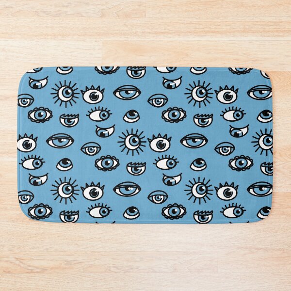 Item preview, Eyes Pattern - Blue Background designed and sold by Heather H Designs .