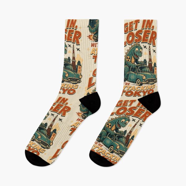 Item preview, Kaiju Monster Attacks Tokyo - Funny Vintage Graphic designed and sold by radiogalaxy.