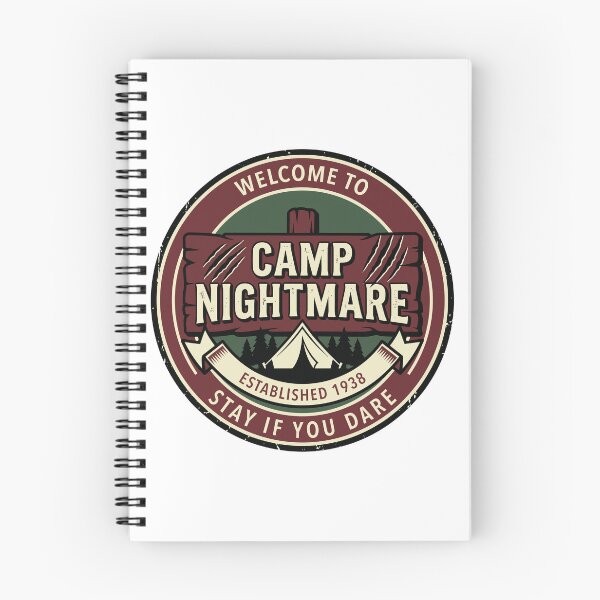 Item preview, Camp Nightmare Vintage Horror Camp Sign designed and sold by Weasel Graphix.