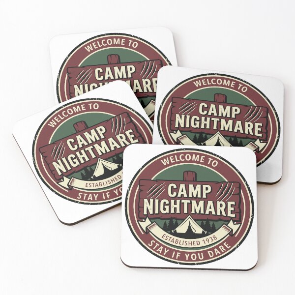 Item preview, Camp Nightmare Vintage Horror Camp Sign designed and sold by Weasel Graphix.