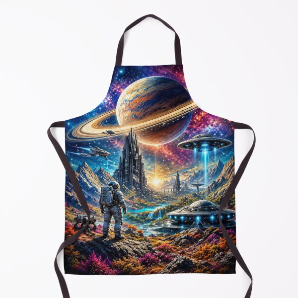 Item preview, Vibrant sci fi space adventure art designed and sold by urbanshop7.