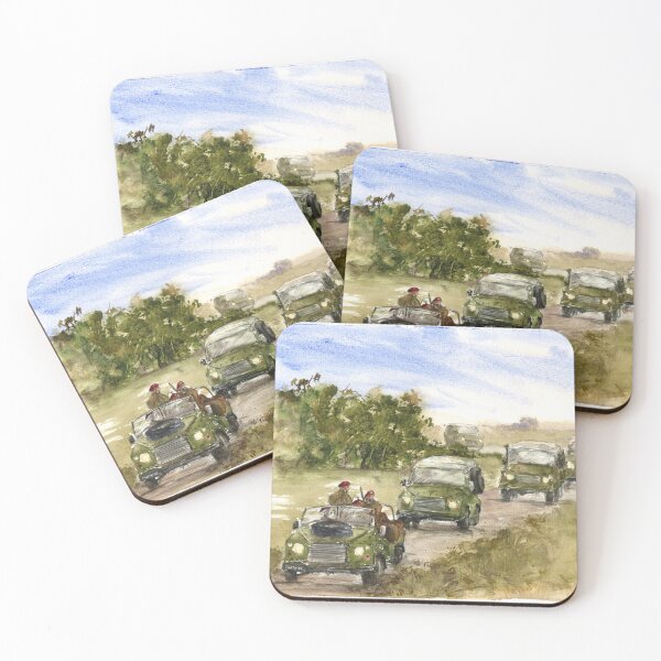 Item preview, British Parachute Regiment Military Convoy Art designed and sold by OnHeathAndMoor.