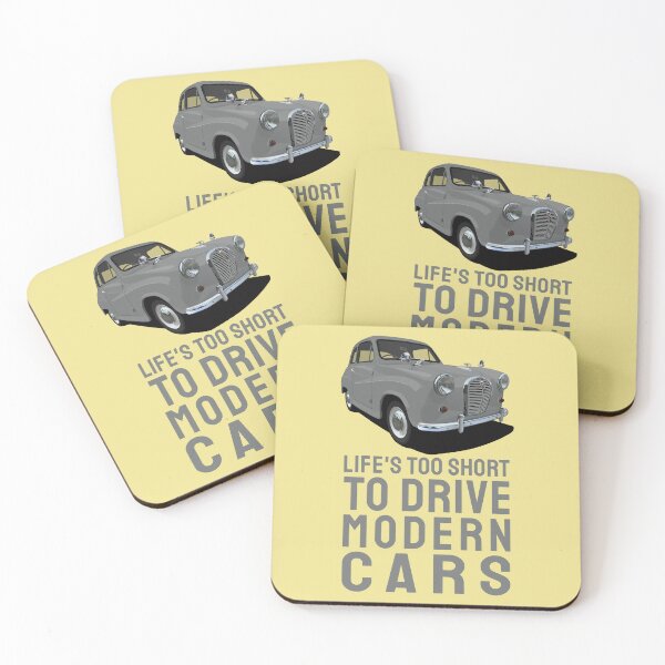 Item preview, Life's Too Short To Drive Modern Cars - Austin A35 in Cumulus Grey designed and sold by knappidesign.