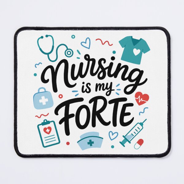 Item preview, Nursing Is My Forte Shirt Cute Nurse T-Shirt RN Gift Registered Nurse Tee Nursing Student Shirt Health Worker Gift designed and sold by Rosie's Wildflower Boutique.