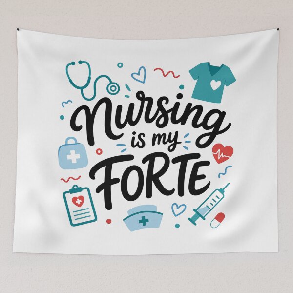 Item preview, Nursing Is My Forte Shirt Cute Nurse T-Shirt RN Gift Registered Nurse Tee Nursing Student Shirt Health Worker Gift designed and sold by Rosie's Wildflower Boutique.