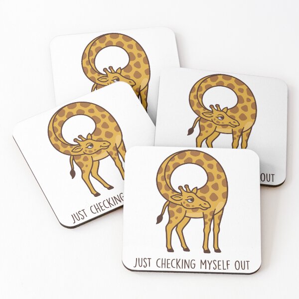 Item preview, Just Checking Myself Out Funny Self-Loving Giraffe designed and sold by Amir Faysal.