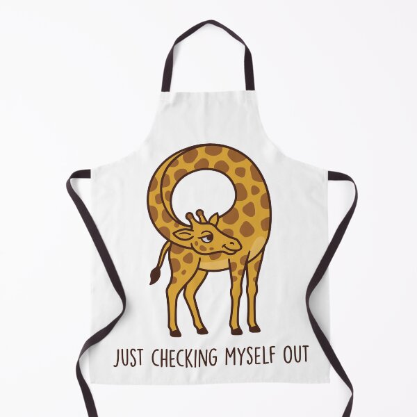 Item preview, Just Checking Myself Out Funny Self-Loving Giraffe designed and sold by Amir Faysal.