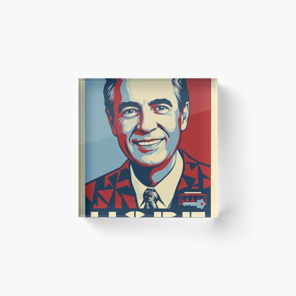 Item preview, Mr Rogers Original Custom Vintage Movie Poster Wall Painting Art designed and sold by Cool Robot Bro..