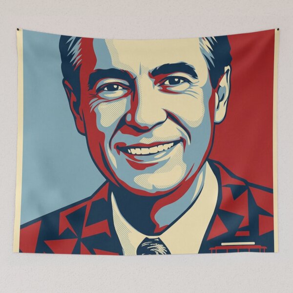 Item preview, Mr Rogers Original Custom Vintage Movie Poster Wall Painting Art designed and sold by Cool Robot Bro..
