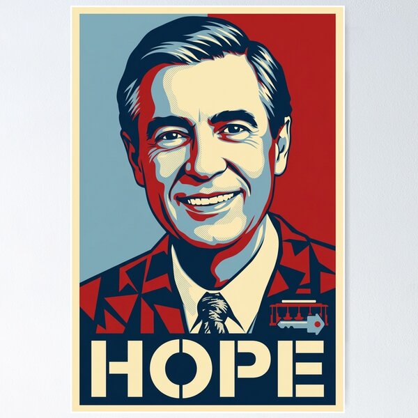 Item preview, Mr Rogers Original Custom Vintage Movie Poster Wall Painting Art designed and sold by Cool Robot Bro..