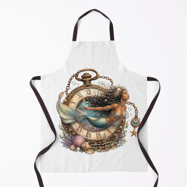 Item preview, Mermaid of Time Sticker | Fantasy Pocket Watch Mermaid designed and sold by Edenglow Prints & Peculiars.
