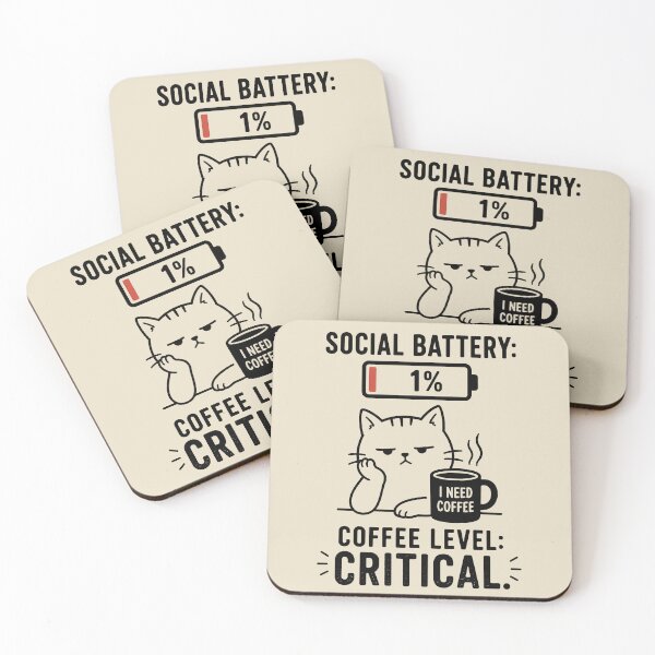 Item preview, Coffee level critical designed and sold by SignumShop.