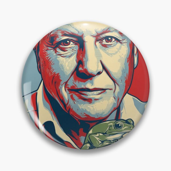 Item preview, David Attenborough Original Custom Vintage Movie Poster Wall Painting Art designed and sold by Cool Robot Bro..
