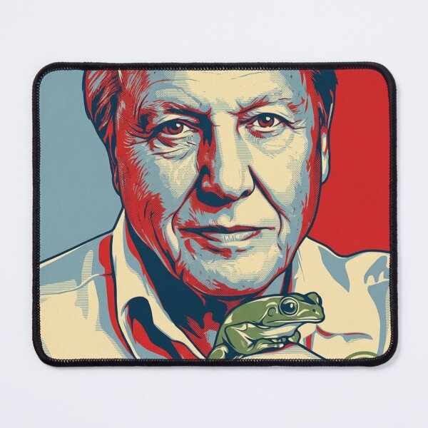 Item preview, David Attenborough Original Custom Vintage Movie Poster Wall Painting Art designed and sold by Cool Robot Bro..