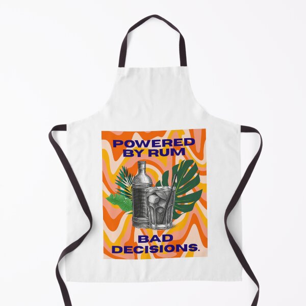 Item preview, Powered By Rum & Bad Decisions | Funny Rum Lover Shirt designed and sold by luckyhue.