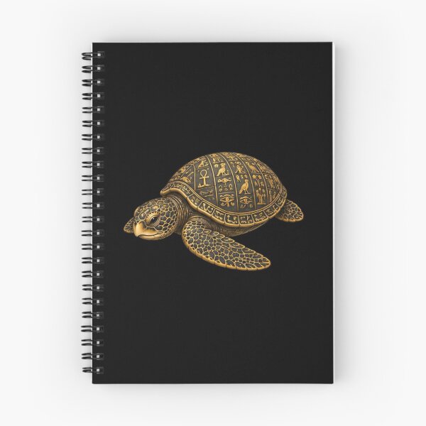 Item preview, Egyptian Script Sea Turtle | Ocean Ancient Egypt Art Collection designed and sold by Zaru Art Studio.