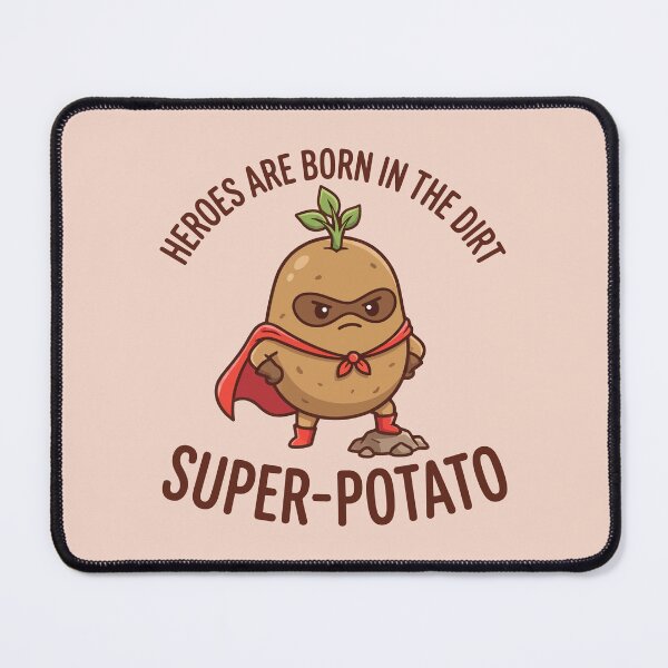 Item preview, Super Potato Heroes Are Born In The Dirt Funny Vegetable designed and sold by Amir Faysal.