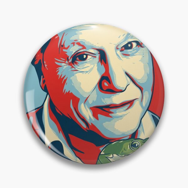 Item preview, David Attenborough Original Custom Vintage Movie Poster Wall Painting Art designed and sold by Cool Robot Bro..