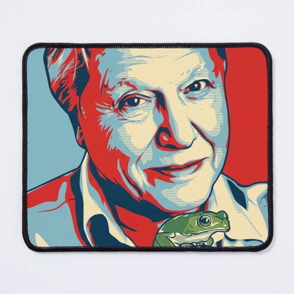 Item preview, David Attenborough Original Custom Vintage Movie Poster Wall Painting Art designed and sold by Cool Robot Bro..