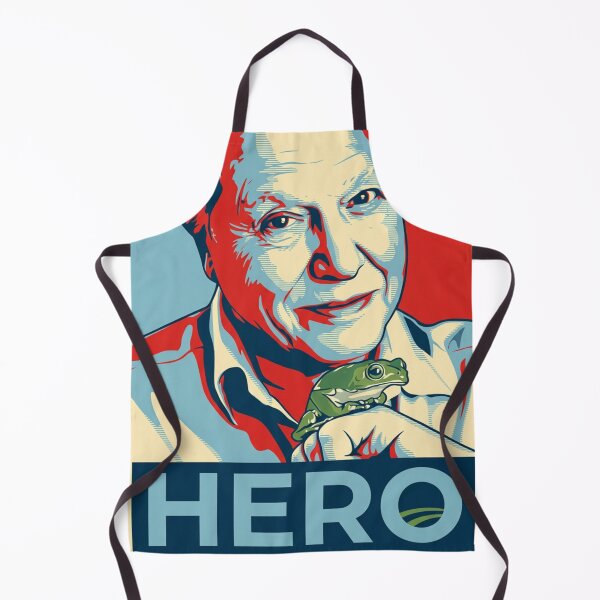 Item preview, David Attenborough Original Custom Vintage Movie Poster Wall Painting Art designed and sold by Cool Robot Bro..
