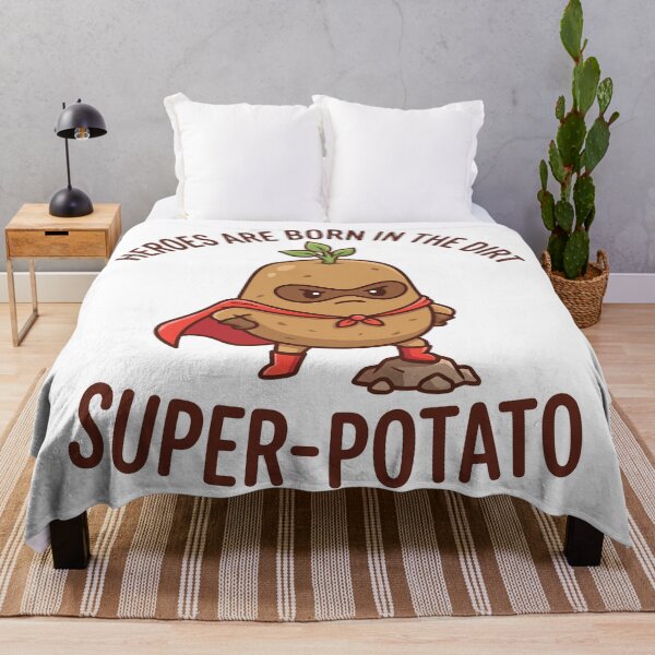 Item preview, Super Potato Heroes Are Born In The Dirt Funny Vegetable designed and sold by Amir Faysal.