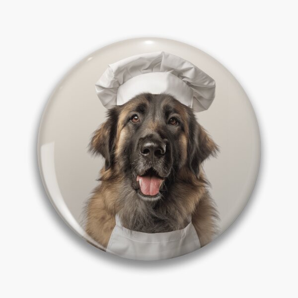 Item preview, Leonberger Chef Dog Funny Cooking Apron Hat Cute Pet Portrait designed and sold by LazyOwlStore.