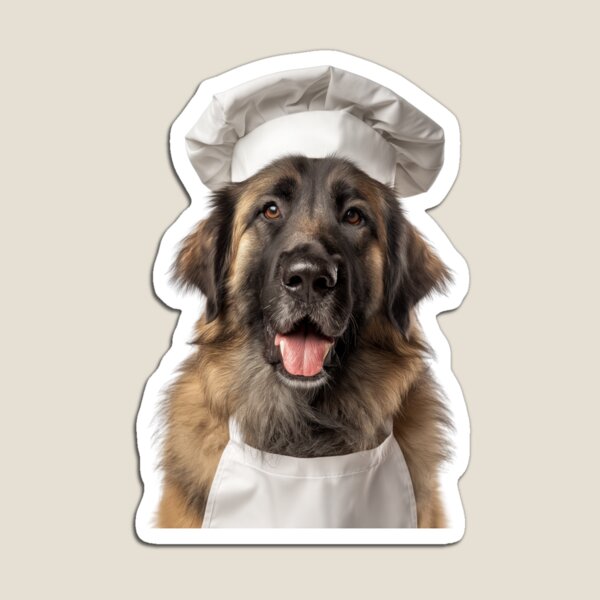 Item preview, Leonberger Chef Dog Funny Cooking Apron Hat Cute Pet Portrait designed and sold by LazyOwlStore.
