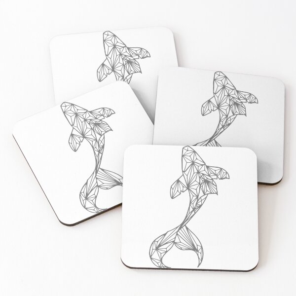Item preview, Geometric Koi Fish | Japanese Inspired Minimalist Line Art designed and sold by HexVoid.