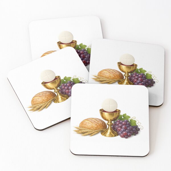 Item preview, Golden Chalice with Bread and Grapes designed and sold by HolyLandDesigns.