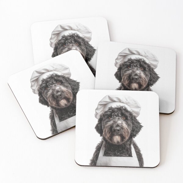 Item preview, Bouvier des Flandres Chef Dog Funny Cooking Apron Hat designed and sold by LazyOwlStore.