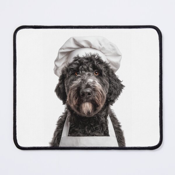 Item preview, Bouvier des Flandres Chef Dog Funny Cooking Apron Hat designed and sold by LazyOwlStore.