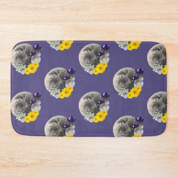 Item preview, Floral Moon, digital collage with painting and photos designed and sold by GiSilver.
