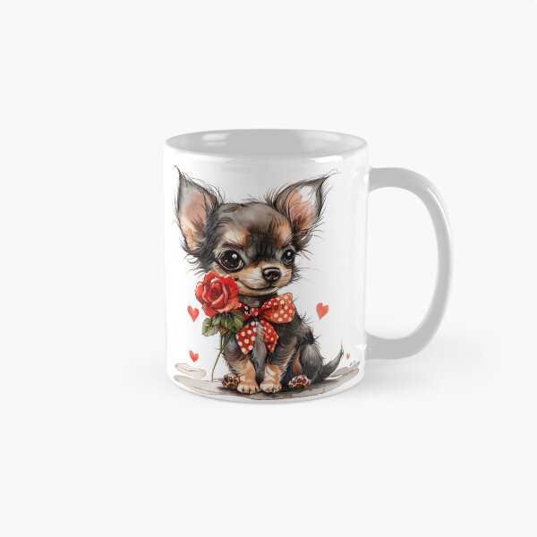 Item preview, Sweet Chihuahua with Rose designed and sold by Erika Kaisersot.