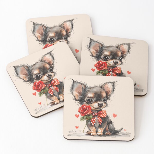 Item preview, Sweet Chihuahua with Rose designed and sold by Erika Kaisersot.