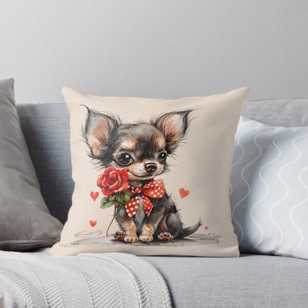Item preview, Sweet Chihuahua with Rose designed and sold by Erika Kaisersot.