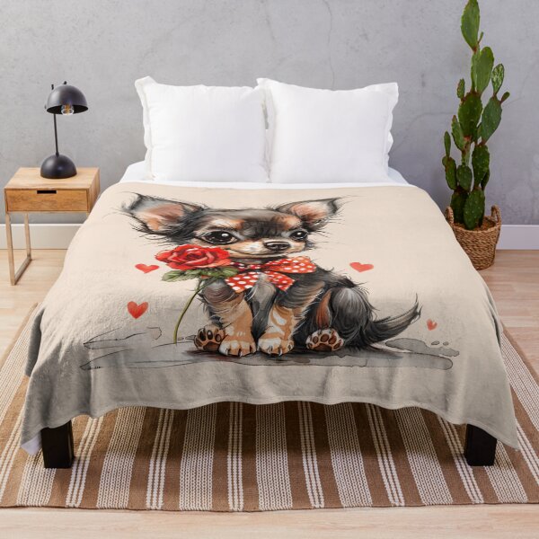 Item preview, Sweet Chihuahua with Rose designed and sold by Erika Kaisersot.