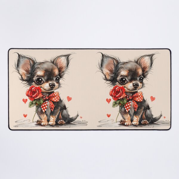Item preview, Sweet Chihuahua with Rose designed and sold by Erika Kaisersot.