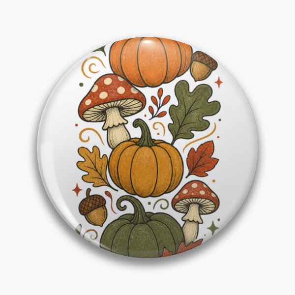 Item preview, Vintage Autumn Pumpkins & Mushrooms designed and sold by Mar1eg.