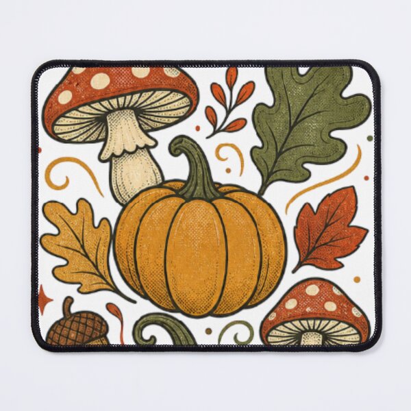 Item preview, Vintage Autumn Pumpkins & Mushrooms designed and sold by Mar1eg.