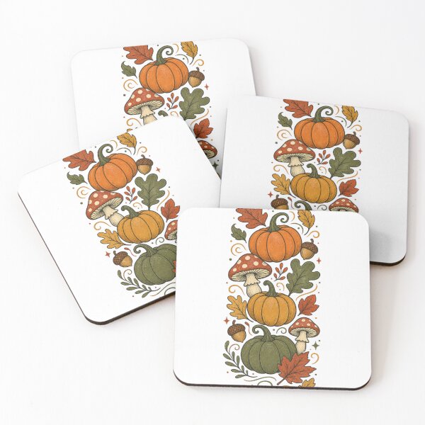 Item preview, Vintage Autumn Pumpkins & Mushrooms designed and sold by Mar1eg.