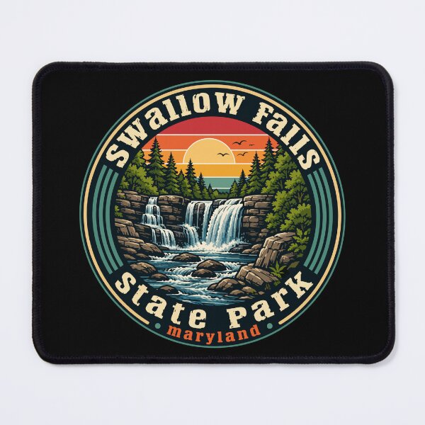 Item preview, Swallow Falls State Park Maryland Retro Vintage designed and sold by TomFrontierArt.