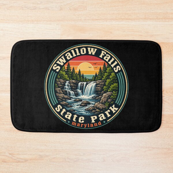 Item preview, Swallow Falls State Park Maryland Retro Vintage designed and sold by TomFrontierArt.